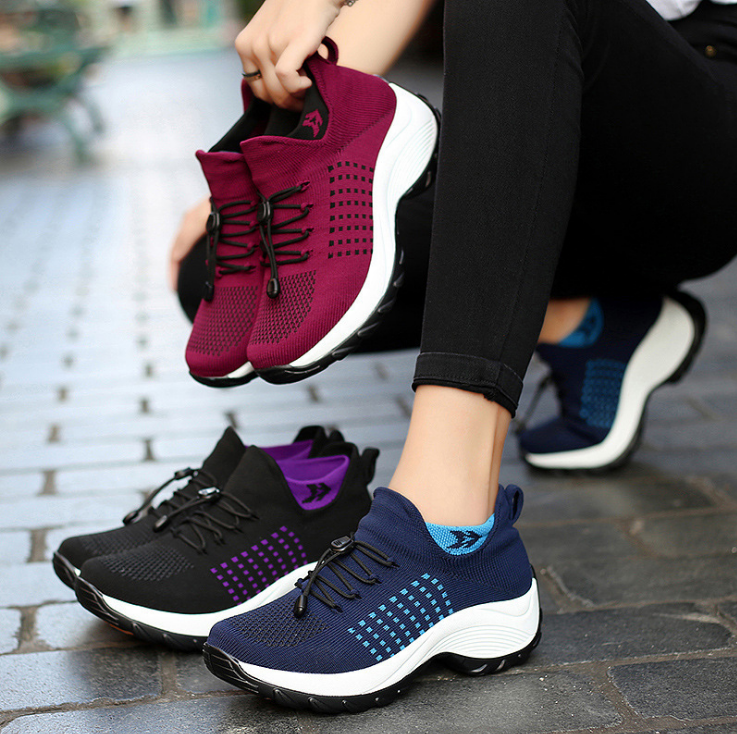 Comelyy - Breathable Mesh Tenis Ladies Shoes for Sock Sneakers(BUY 2 F